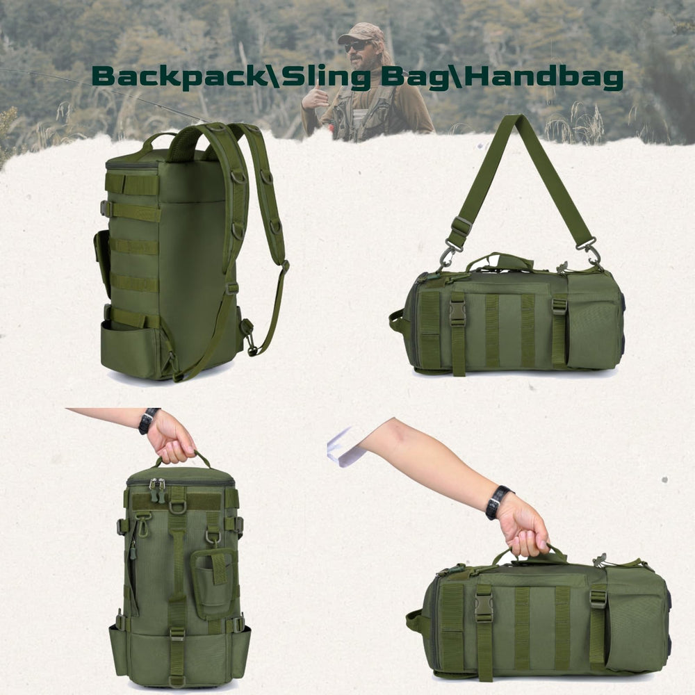Carrying options: backpack, satchel, and handbag