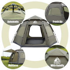 Hewolf dual doors with mesh ventilation maintain airflow while keeping insects out.