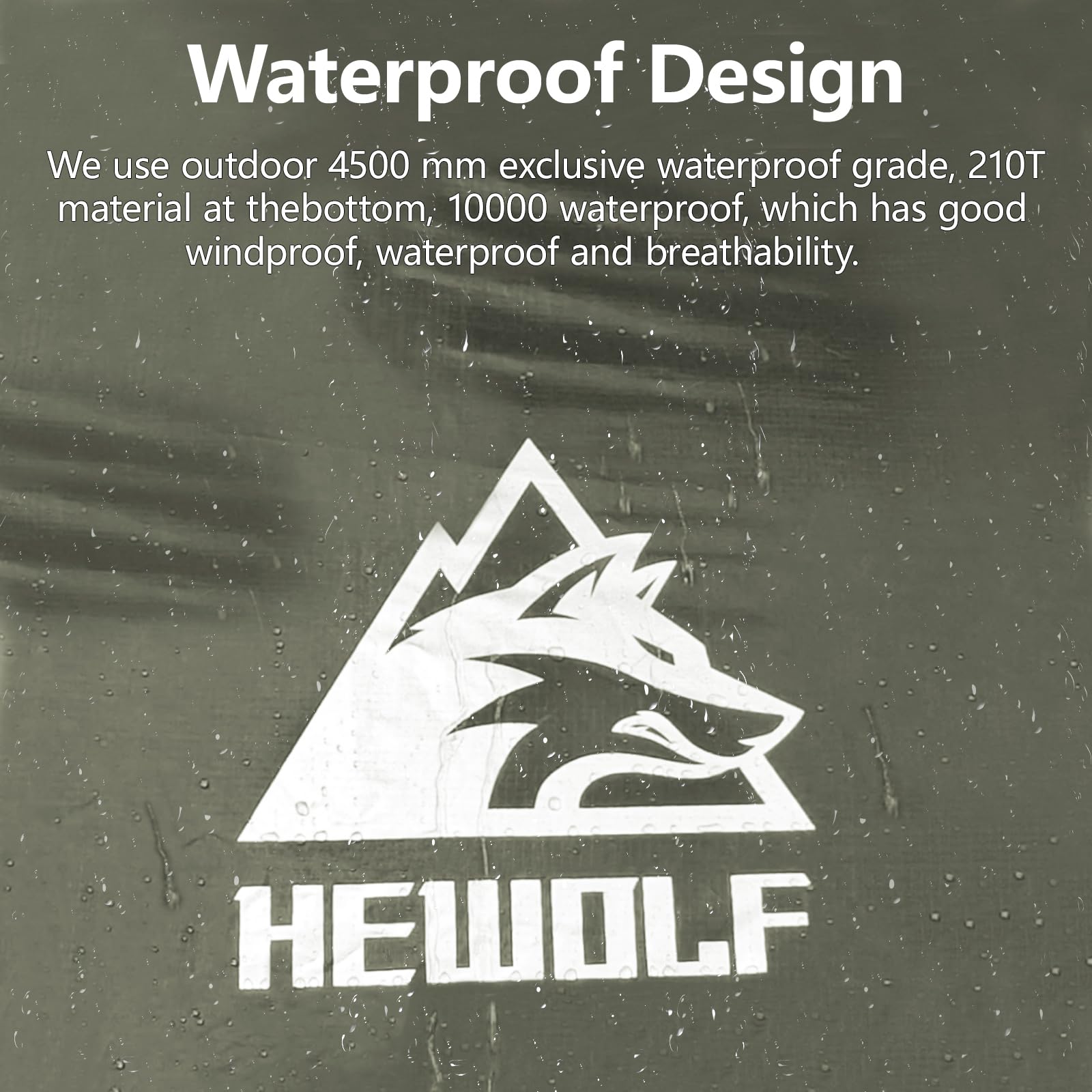 Hewolf lantern hooks and interior pockets keep camping essentials within reach.