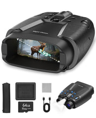 HEXEUM night vision goggles 4K screen delivers crisp evening views for wildlife watching.