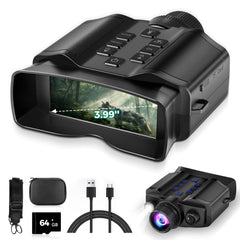 HEXEUM Night Vision Goggles front view highlight compact rugged design for outdoor use