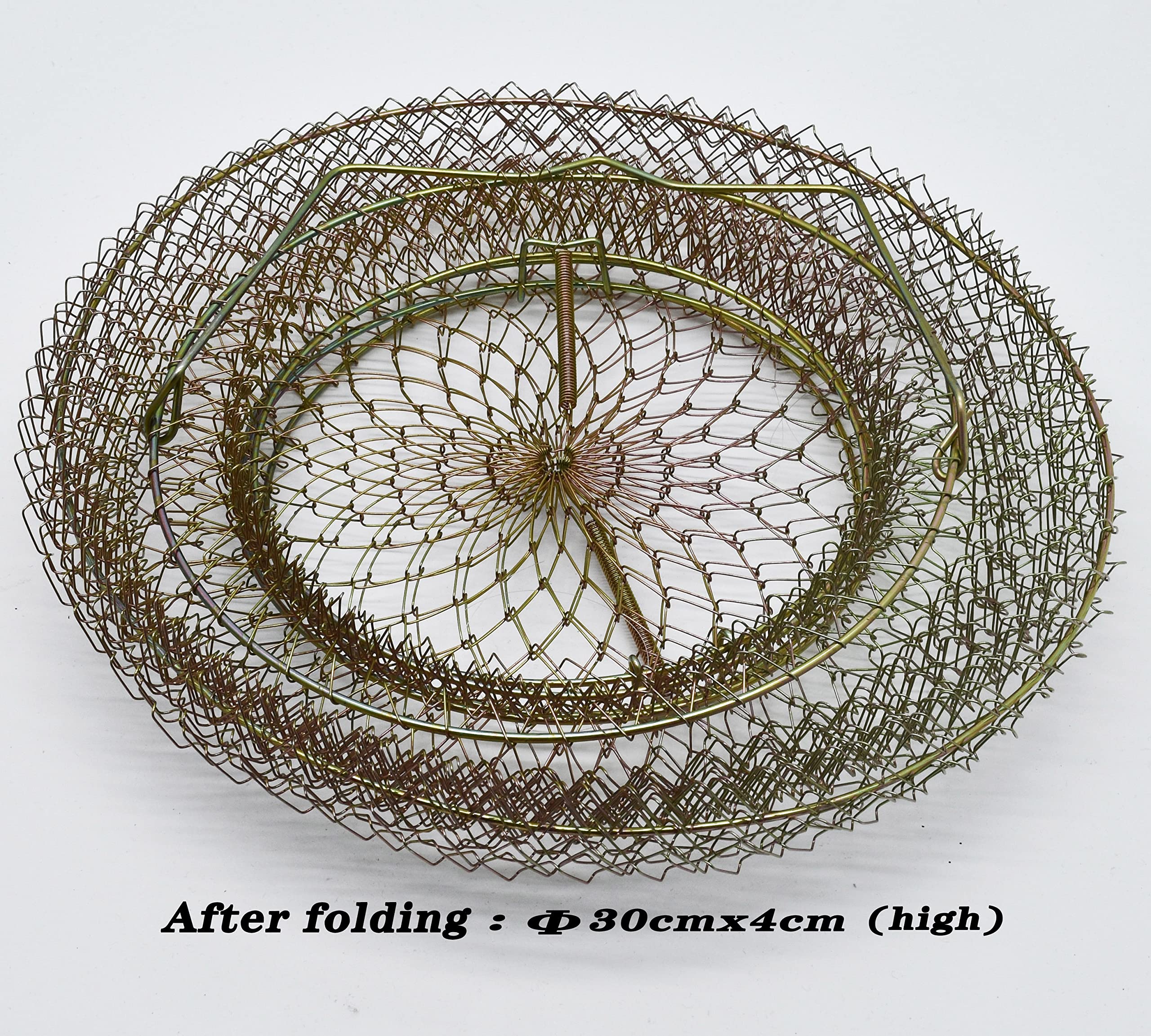 Top and bottom doors with closing springs on HEXJOZEI basket