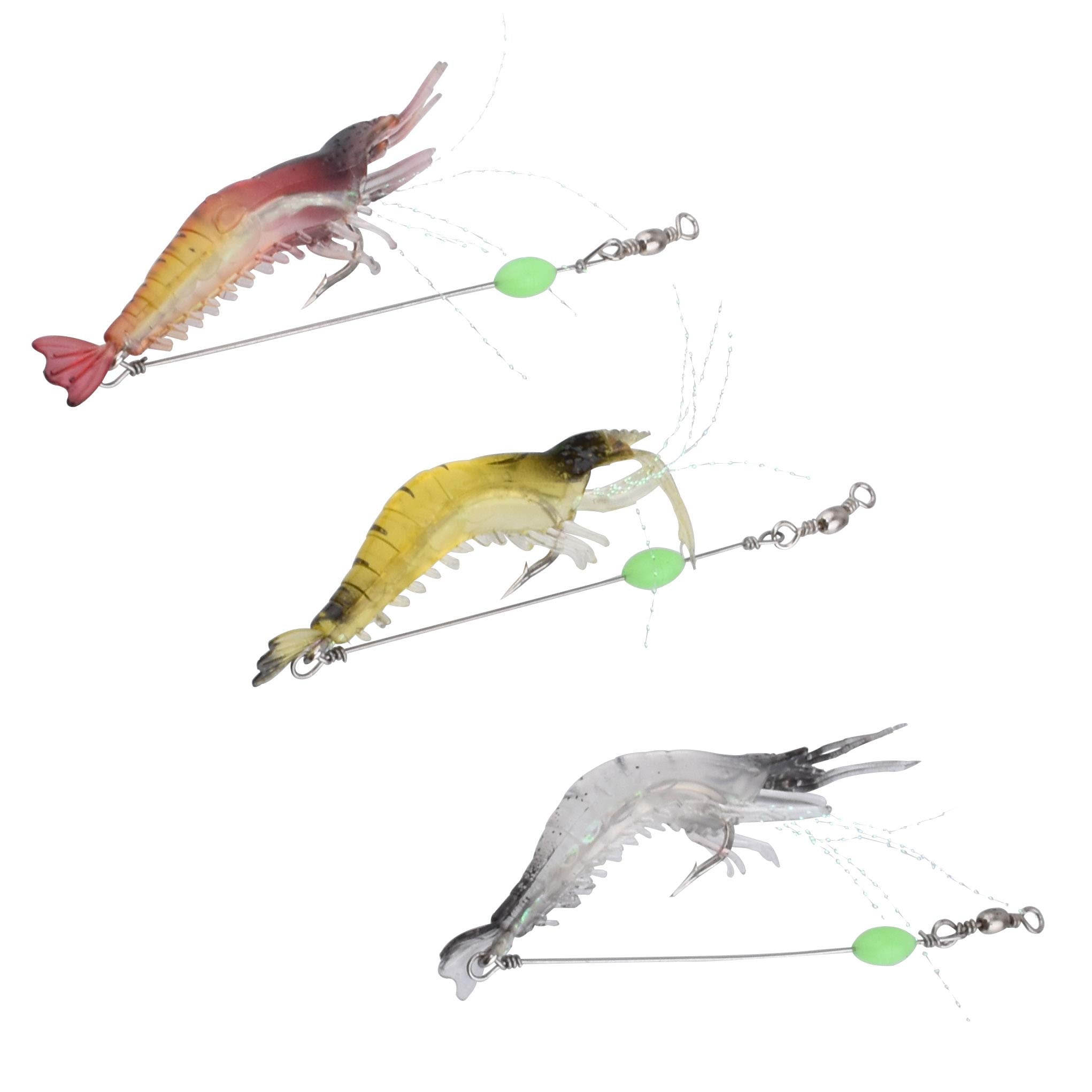 Close up of bionic eyes on HEXJOZEI shrimp lure