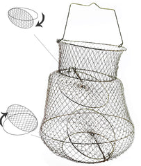 Foldable wire fish cage suitable for crabs and fish