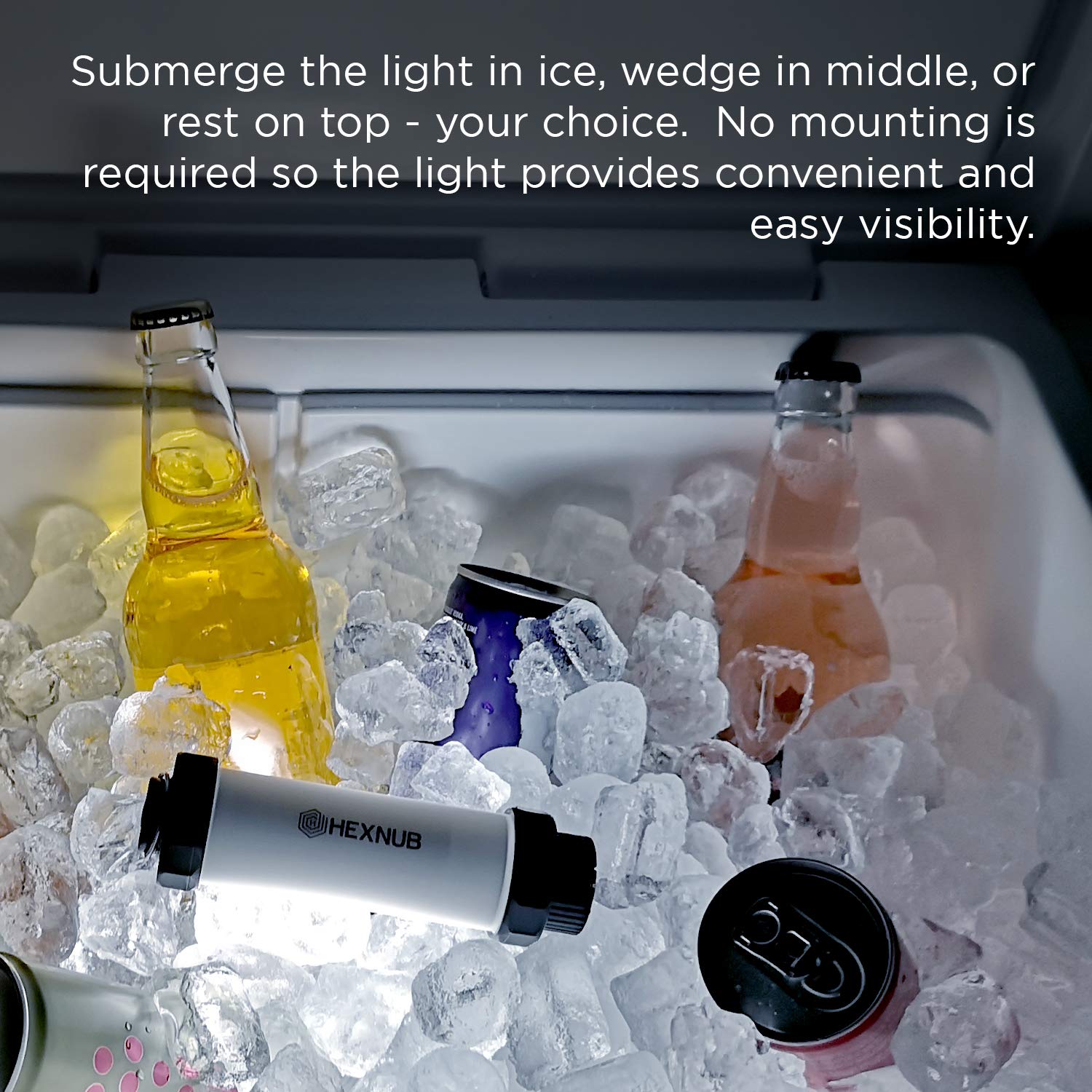 HEXNUB IP68 waterproof design withstands rain and splashes during outdoor activities.