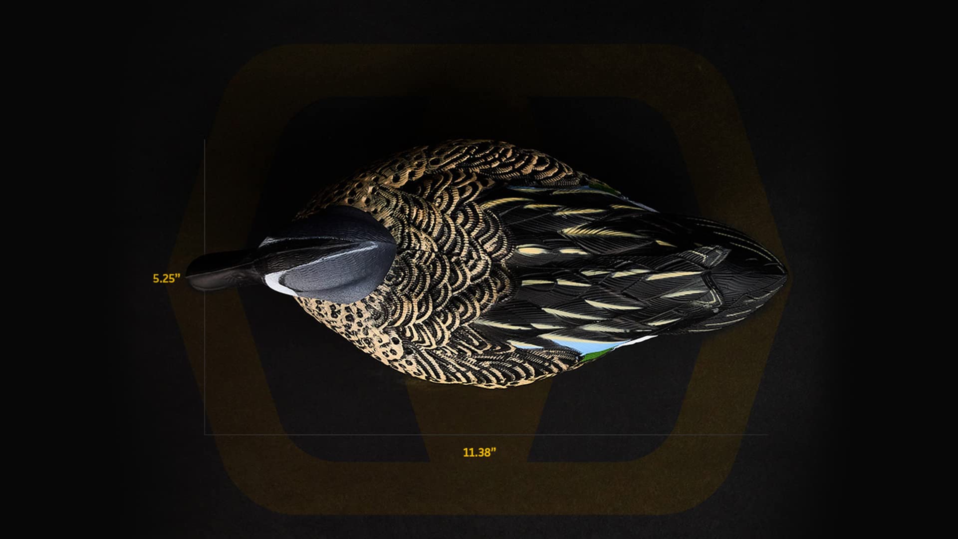 Heyday Blue Wing Teal decoy floating scene on calm water.