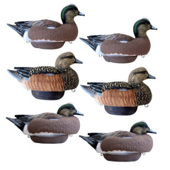 Heyday Flexfloat Wigeon decoys balance pack delivering a stable, natural spread on calm water.