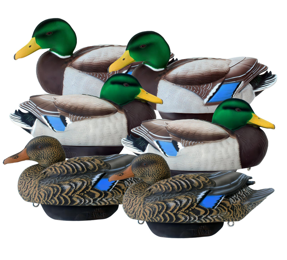Heyday by Lifetime Decoys HydroFoam mallard decoys float quietly with realism.