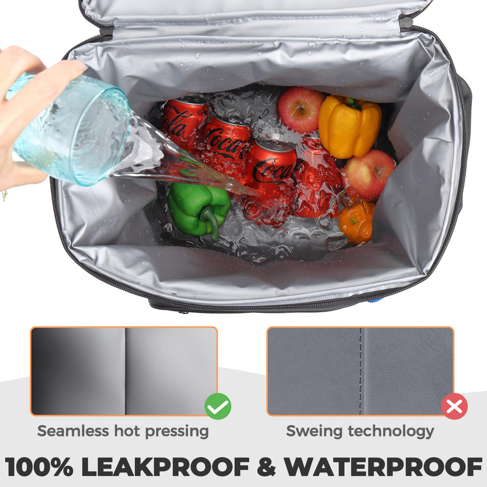 HEYTRIP cooler backpack back panel view emphasizing ergonomic padding for comfort