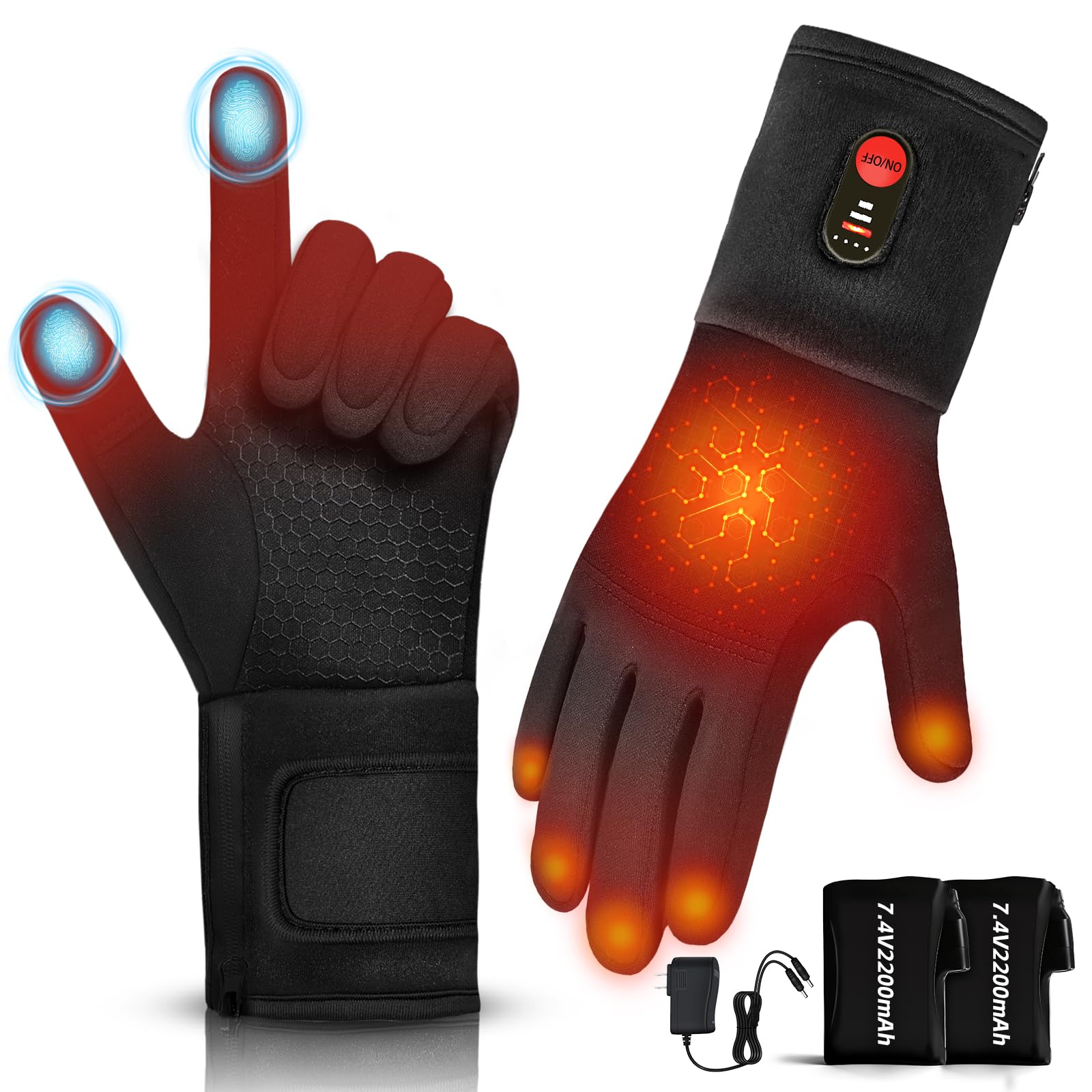 hfshimlux heated glove liner in packaging ready for cold outdoor days
