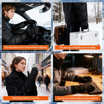 Hfshimlux heated glove liner ultra-thin heating layer fits in a pocket for portability