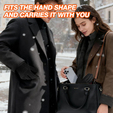 Hfshimlux heated glove liner windproof waterproof cuff keeps hands dry in snow