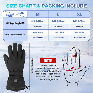 Hfshimlux heated gloves battery indicator displaying remaining power