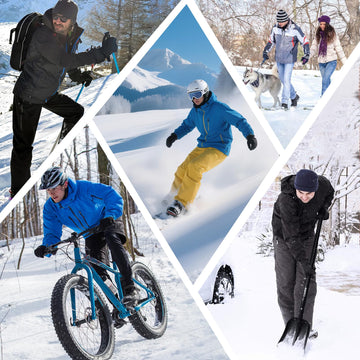Hfshimlux heated gloves waterproof windproof exterior protects hands in harsh weather