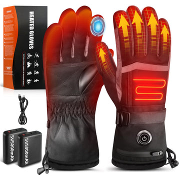 Hfshimlux heated gloves front view for winter warmth during daily commutes
