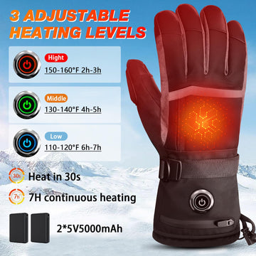 Hfshimlux heated gloves palm with non-slip dots for secure grip during driving