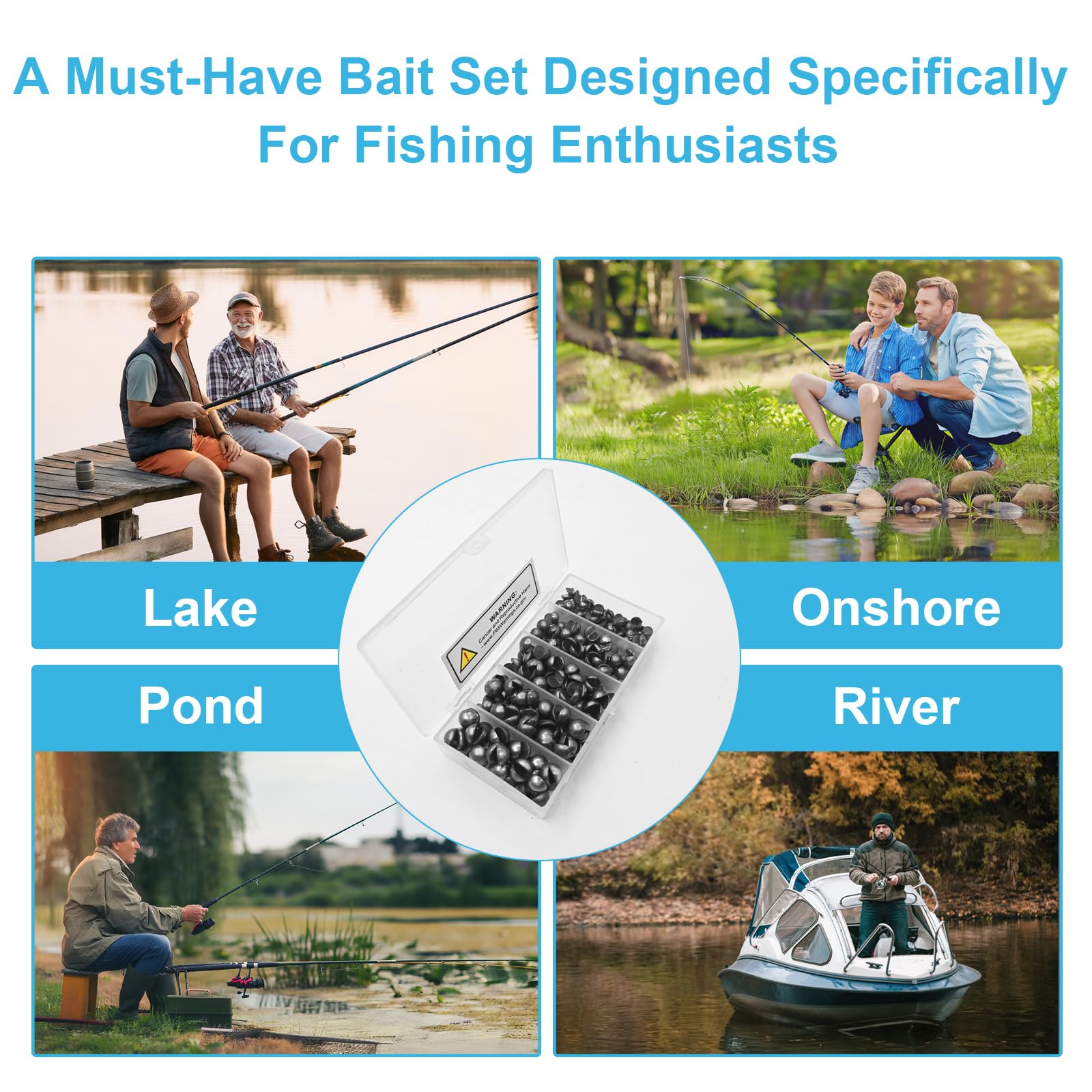 Versatile weights for bass, trout, carp, catfish and more