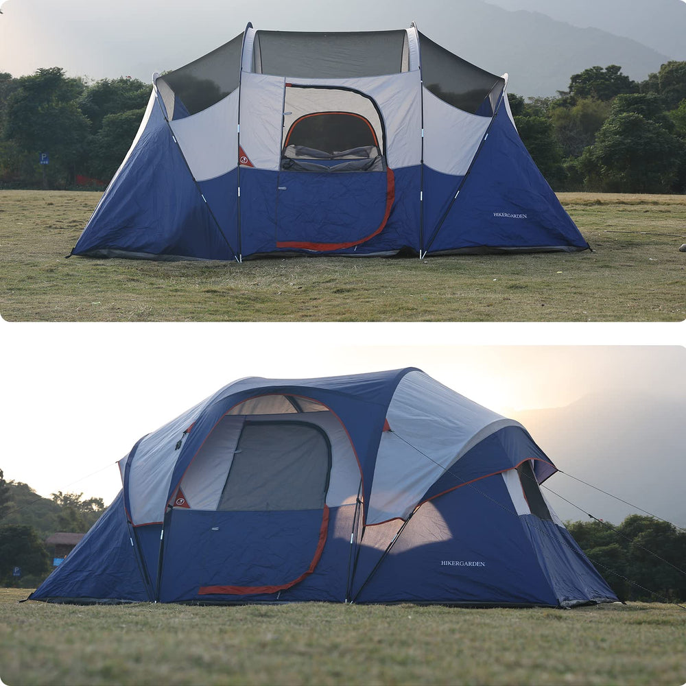 HG Hikergarden 10p tent divided rooms provide privacy for groups