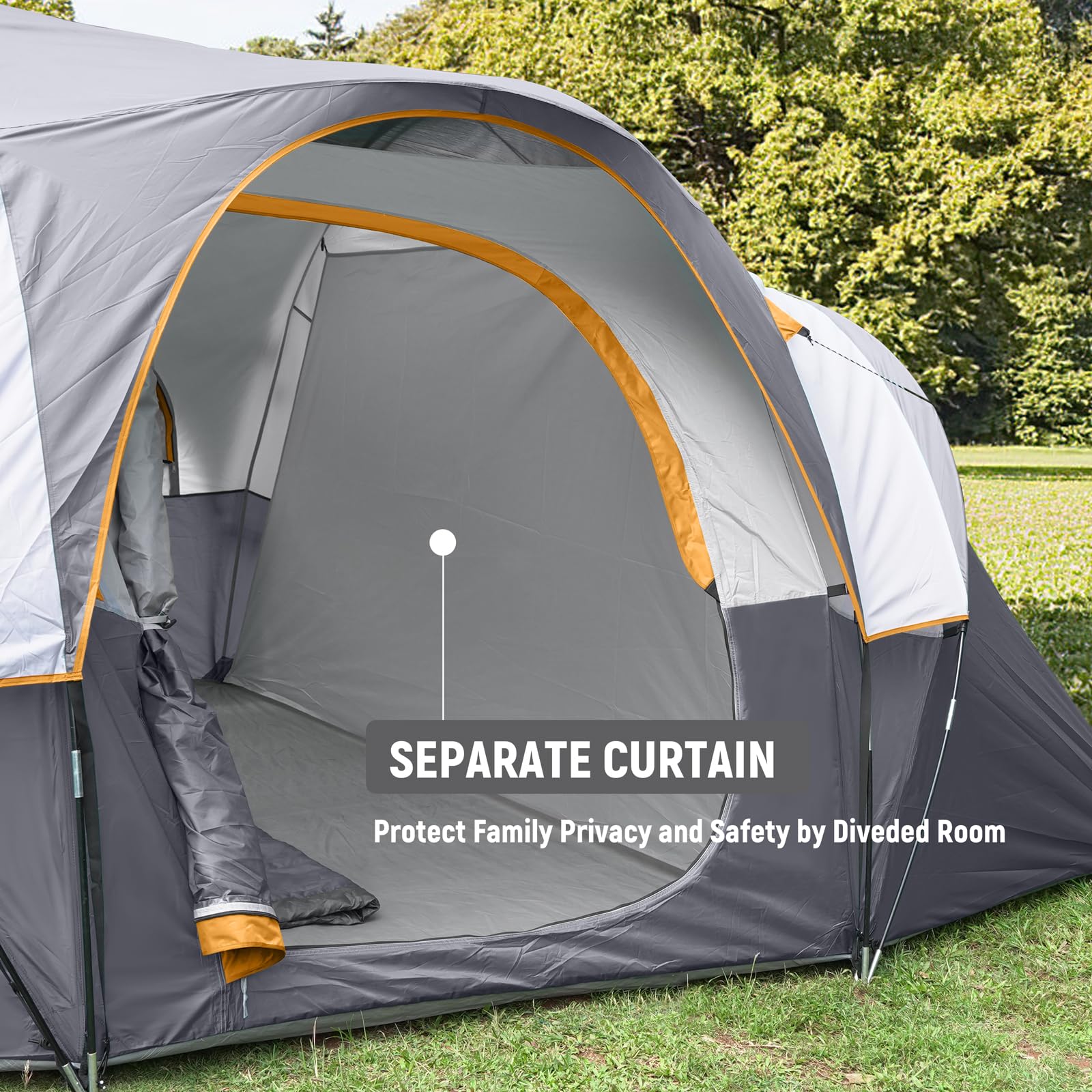 HG Hikergarden 10P tent divided rooms offering privacy