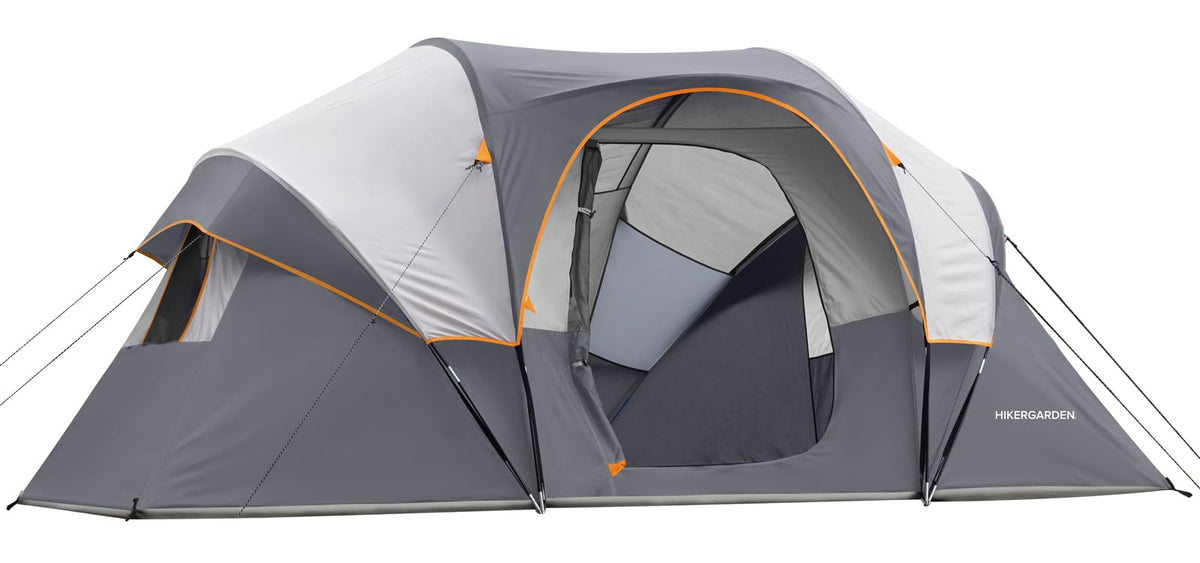HG Hikergarden 10P tent floor plan showing roomy layout for 10 adults