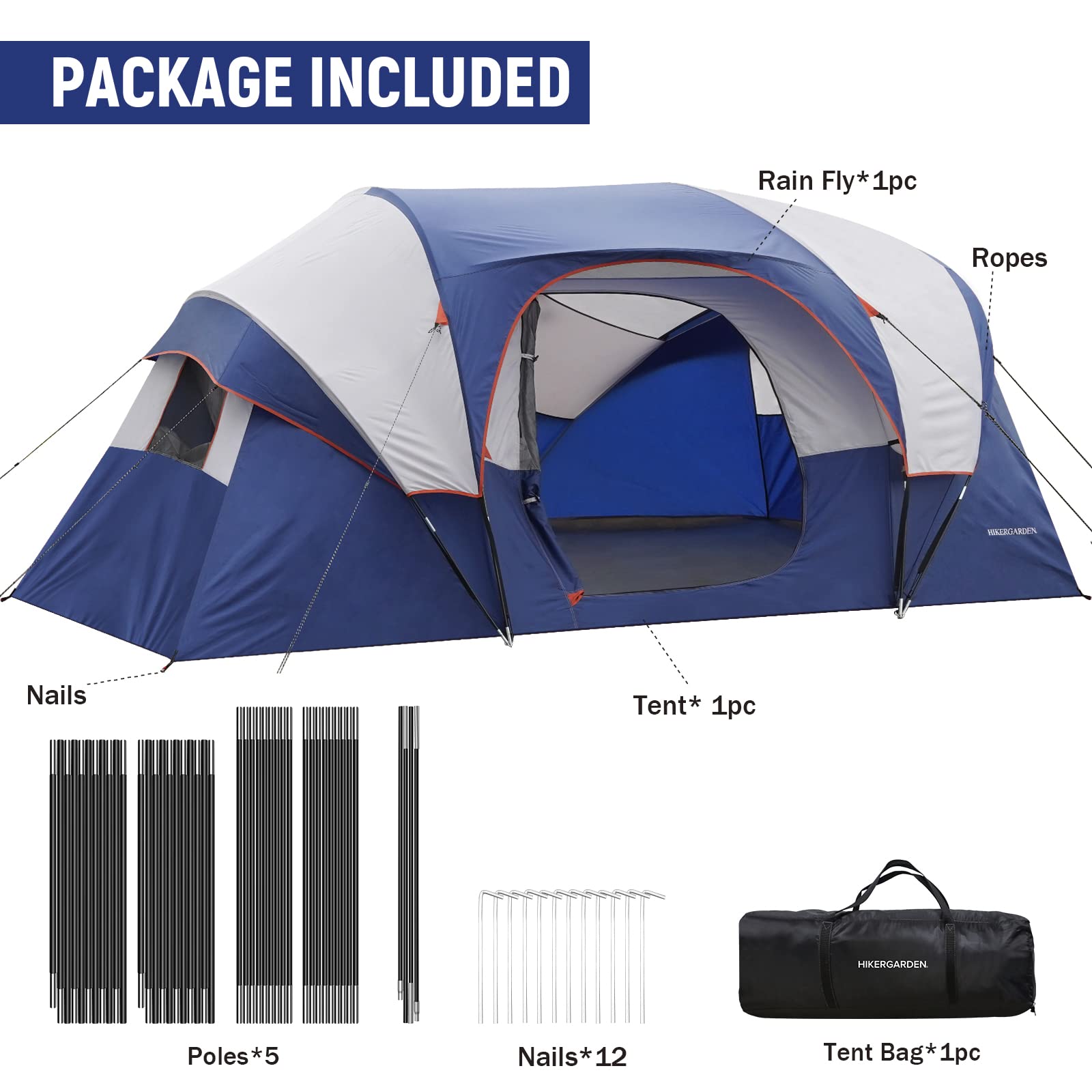 HG Hikergarden carry bag demonstrates easy portability and travel readiness.