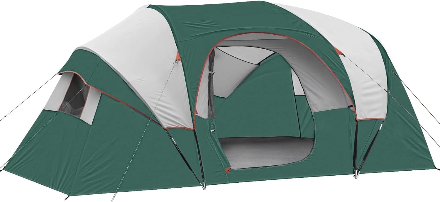 HG HIKERGARDEN 10-person tent easy setup for fast campsite readiness.