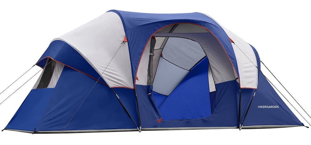 HG Hikergarden 10-person tent exterior view shows windproof stability.