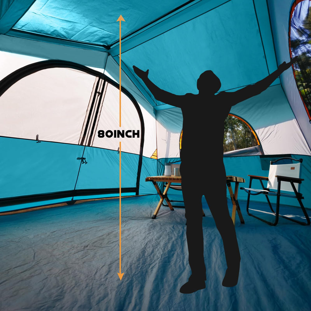 HG Hikergarden 8p tent ventilation mesh windows provide fresh air and airflow