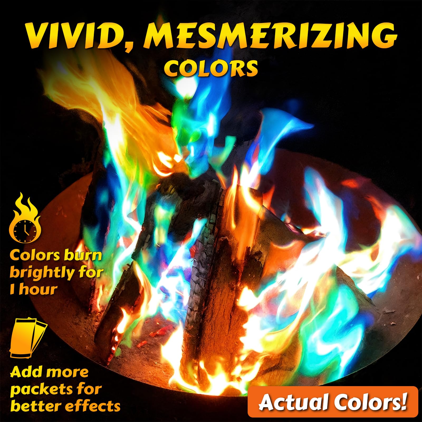 HGD campfire flame display highlights vibrant hues for memorable evenings.