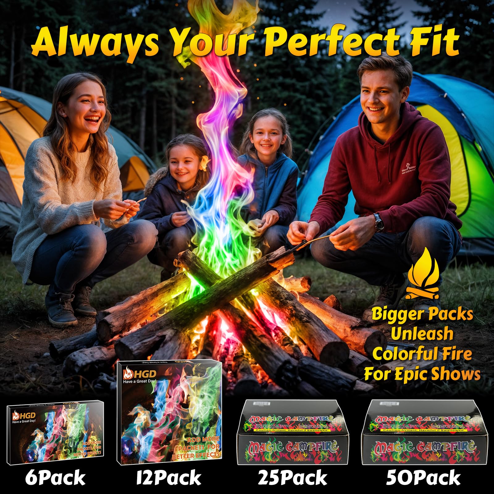 HGD color packets are safe and easy to use for all ages.