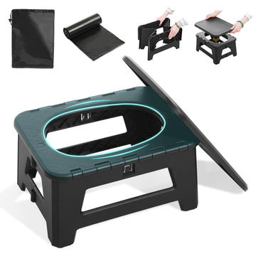HHuanwfer portable toilet collapsible in-car setup for emergencies during road trips