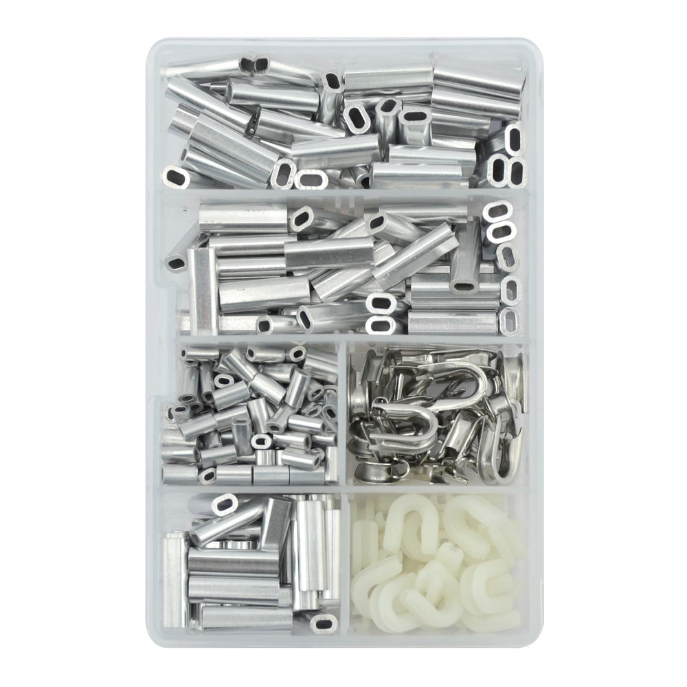HI-SEAS Aluminum Single Sleeves Rigging Kit — 285pc total with storage box