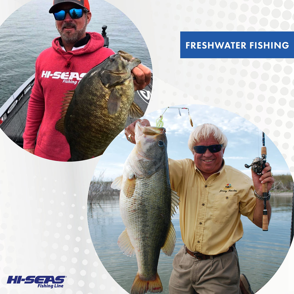 Hi-Seas Grand Slam line long yardage spool enables extended fishing sessions