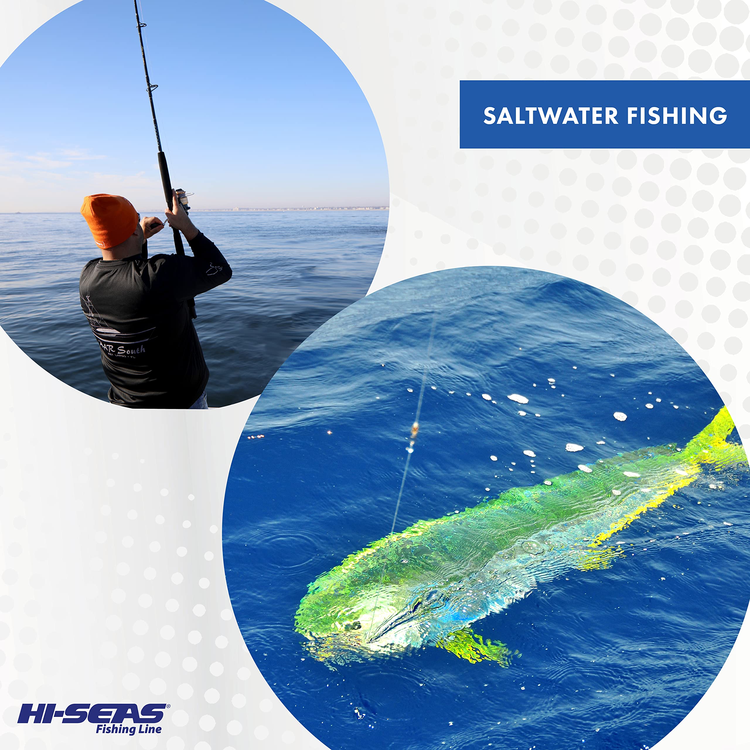 Hi-Seas Grand Slam mono leader 400 lb black knot formation indicates reliable rigging.