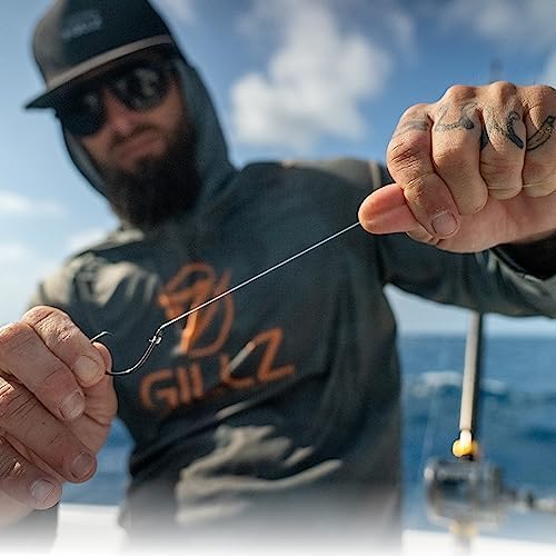 Hi-Seas running-line fluorocarbon reduces abrasion and improves line security.