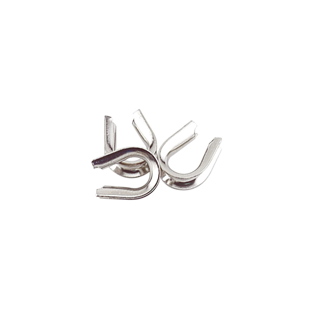 Hi-Seas thimbles in U-shape, medium size, reduce line chafing on heavy rigs.