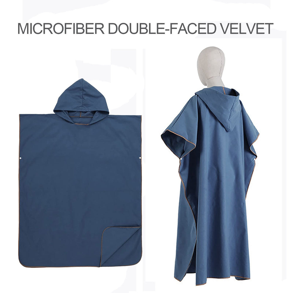 HI SUYI dark blue poncho remains vibrant after washing