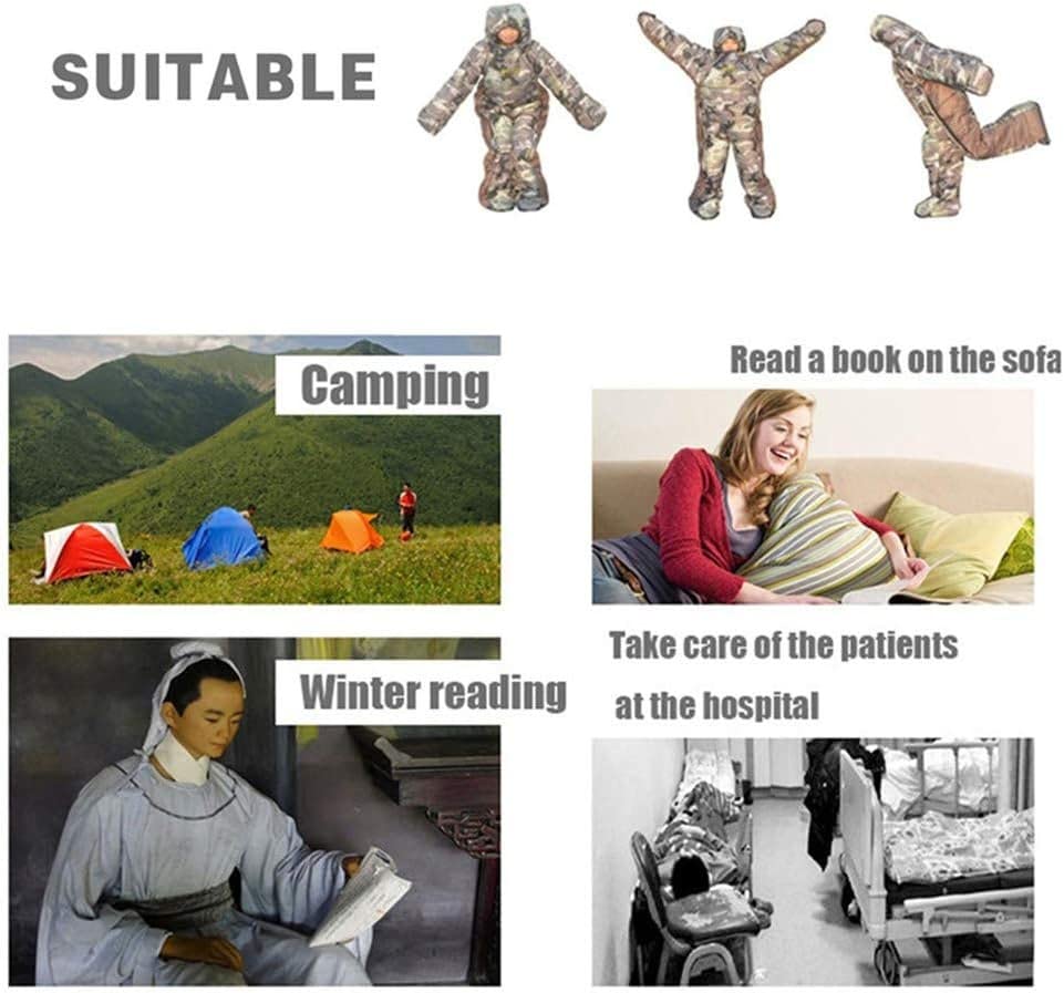 HI SUYI portable packable sleeping bag for travel and camping