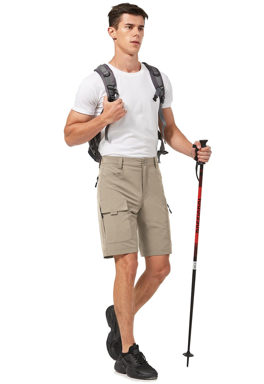 Hiauspor camel 36 water-repellent weave suitable for light rain scenarios.