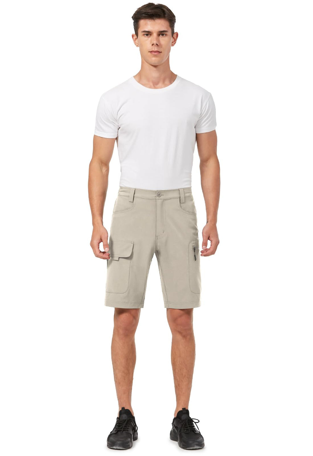 Hiauspor stretch cargo shorts allow full range of motion