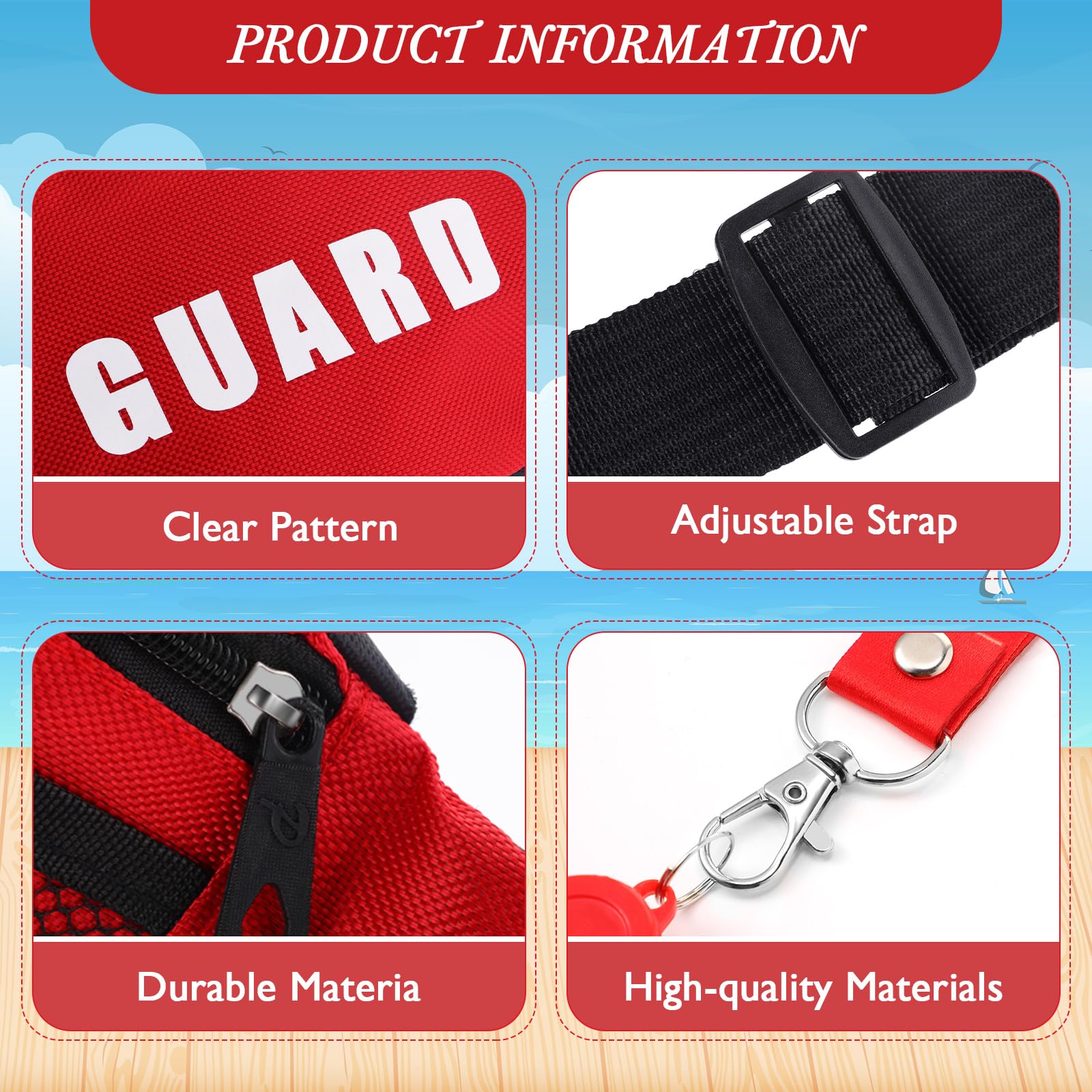 Hiboom guard fanny pack back view with adjustable strap for comfortable wear.