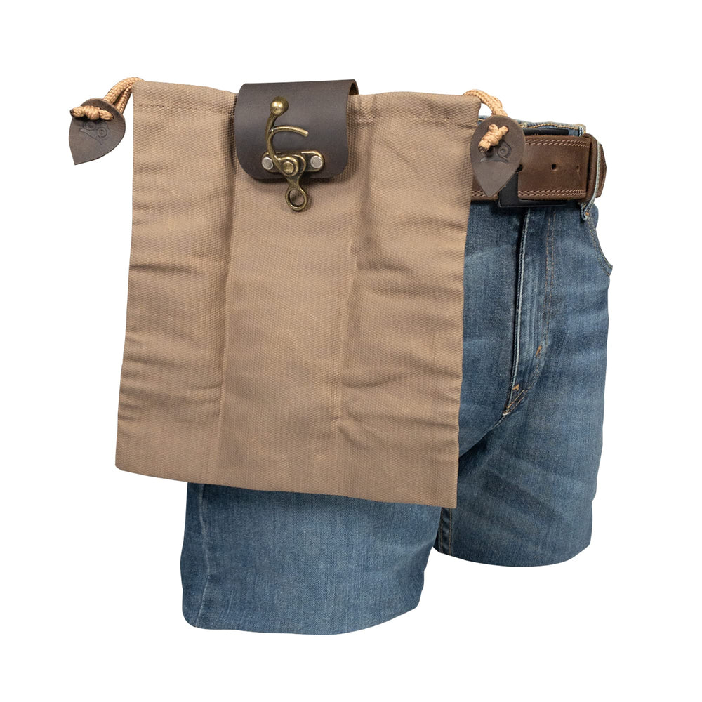 Hide & Drink foraging pouch handmade-guatemala artisan craftsmanship emphasizes unique, durable outdoor companion.