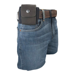 Hide & Drink foraging pouch on belt demonstrates secure, convenient access on hikes.