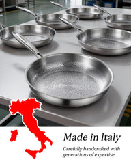 hideno titanium pan on induction demonstrates versatile stovetop compatibility
