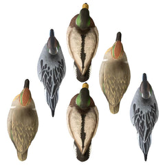 Higdon Outdoors foam-filled puddle pack decoys featuring a self-righting keel for quick setup in varied water depths.
