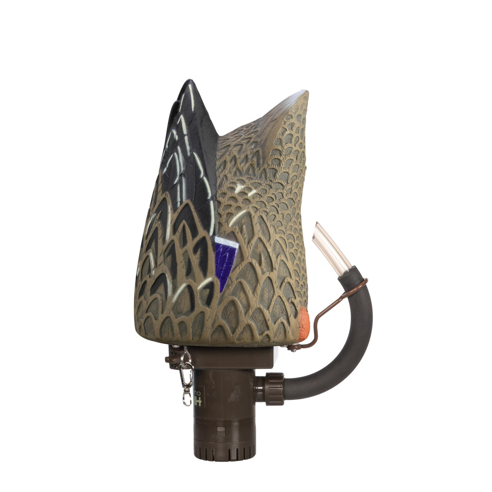 Higdon Outdoors Pulsator PRO Mallard Hen sprays water for lifelike motion in the spread.