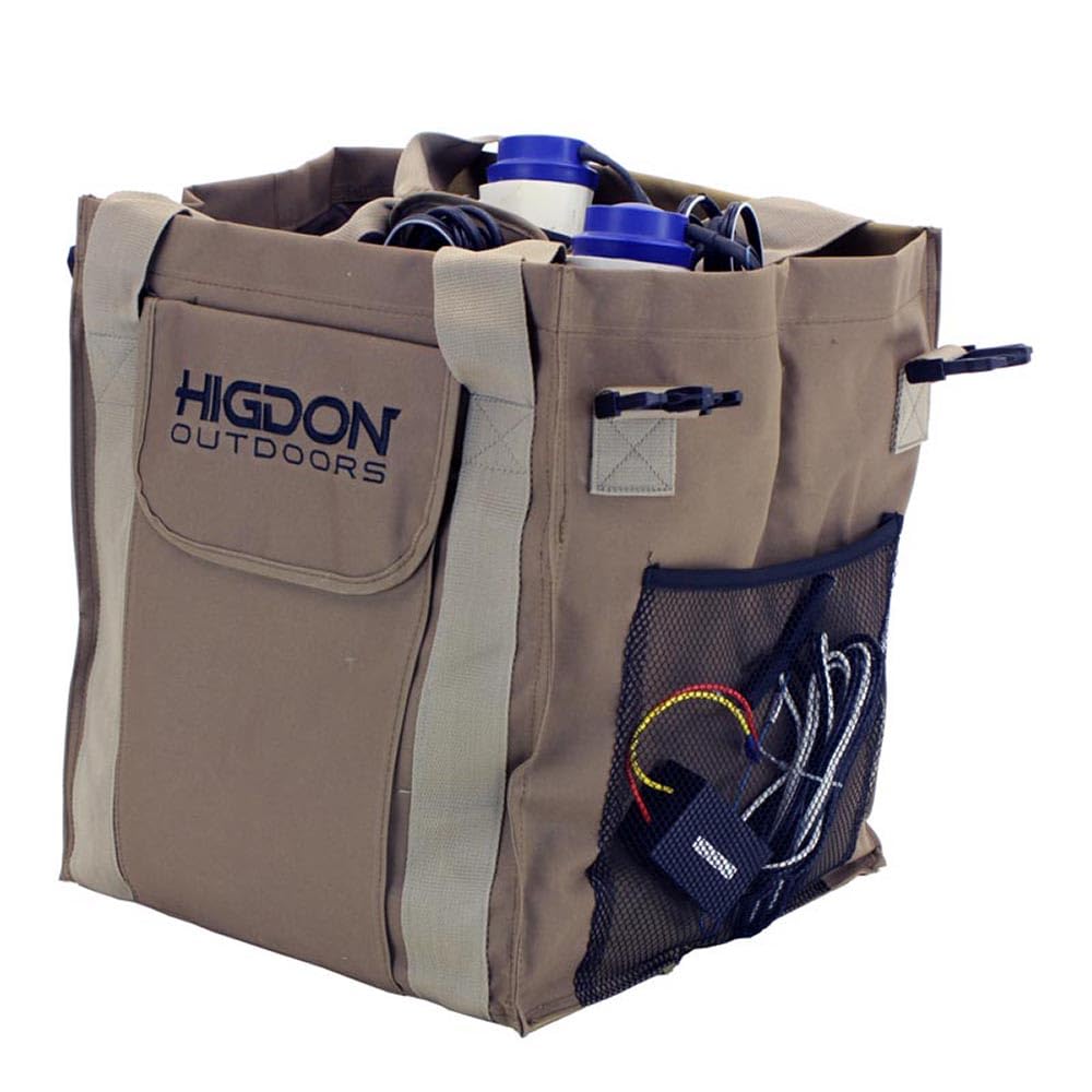 Higdon Outdoors 4-Slot Motion Decoy Bag for waterfowl keeps four decoys organized and ready for setup.