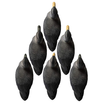 Higdon Outdoors Battleship Black Duck Decoys weighted keel provide steady positioning in current.