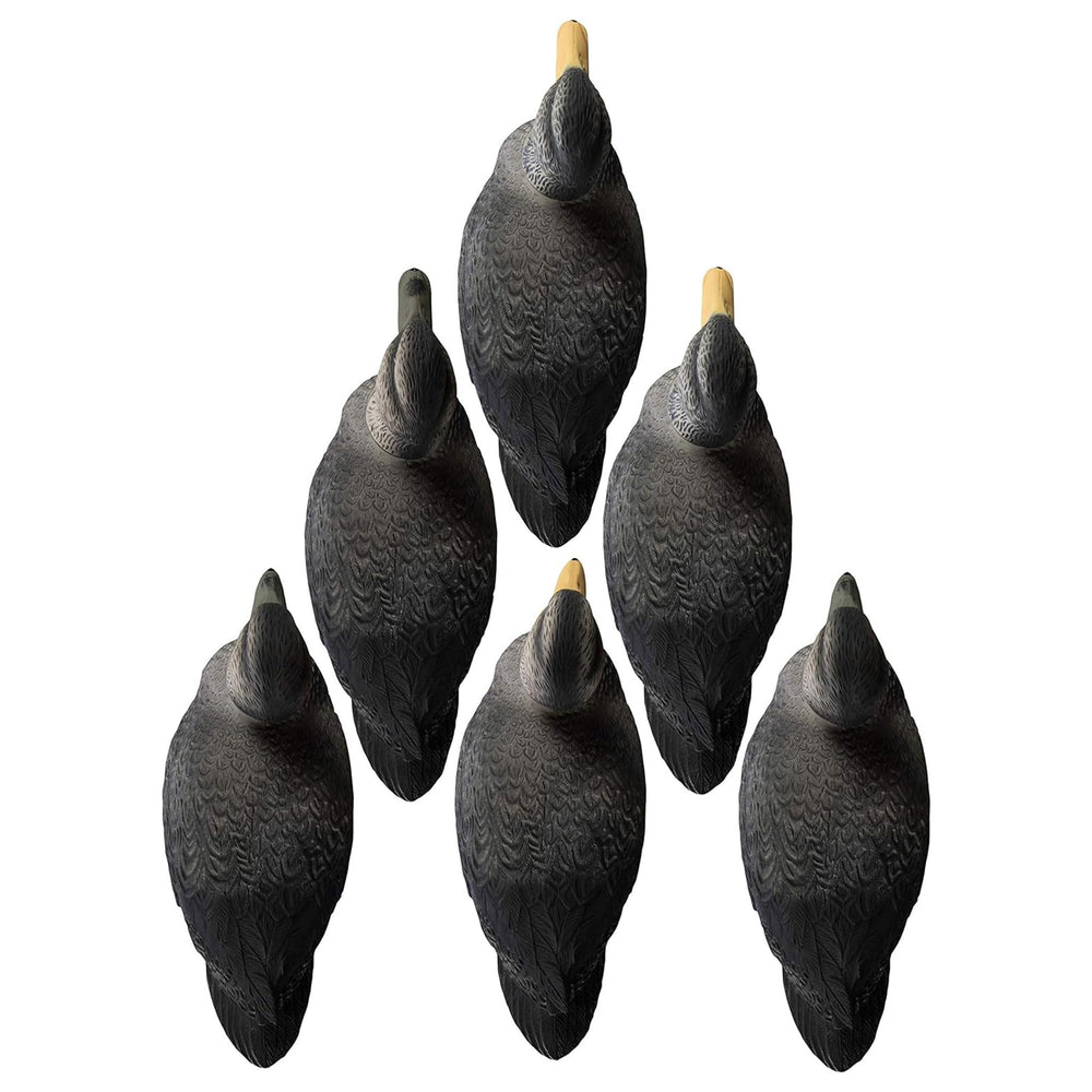 Higdon Outdoors Battleship Black Duck Decoys weighted keel provide steady positioning in current.