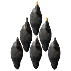 Higdon Outdoors Battleship Black Duck Decoys weighted keel provide steady positioning in current.